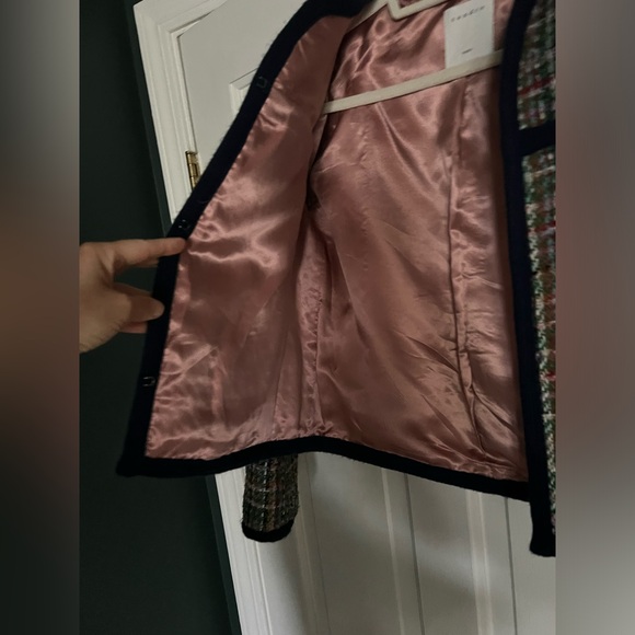 Sandro tweed boucle jacket size 4 - Picture 4 of 7